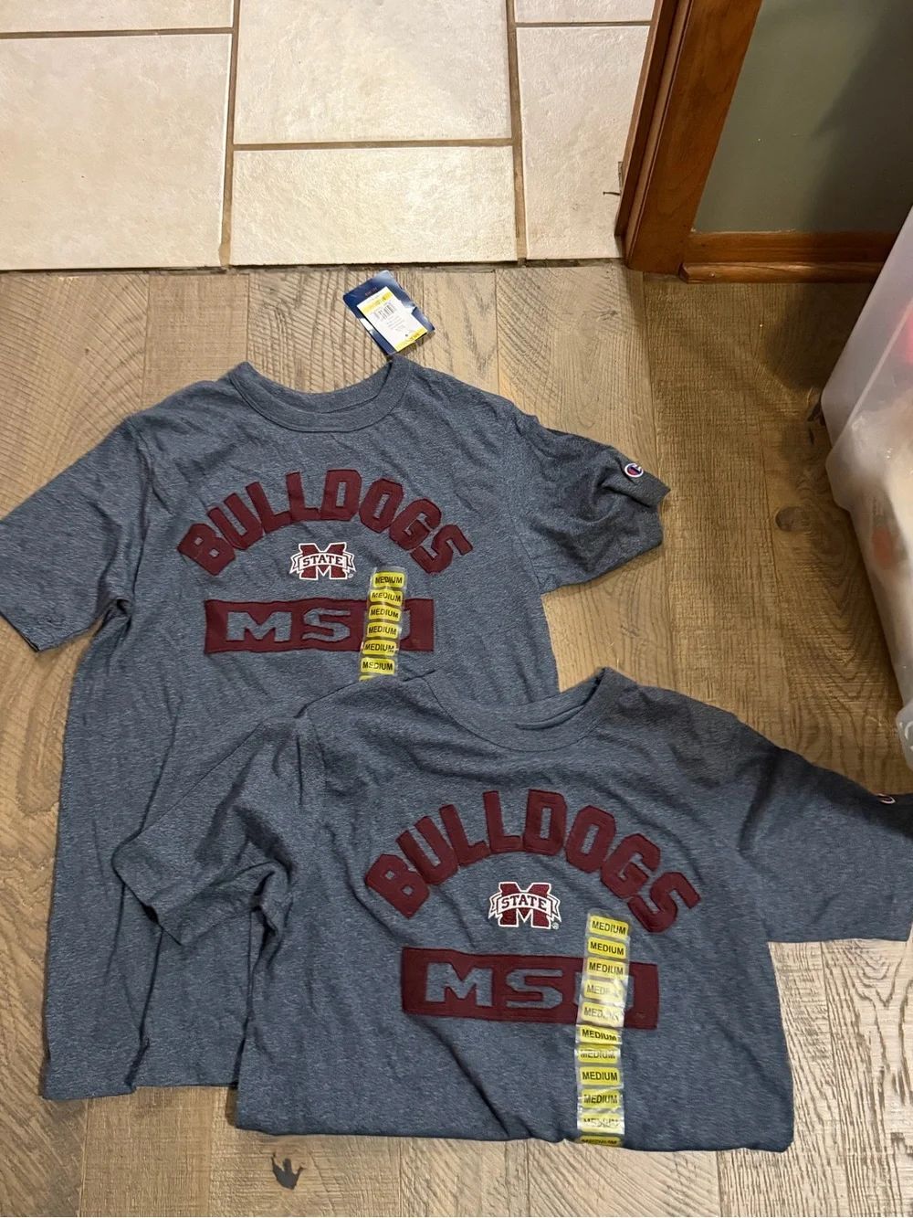 MSU Bulldogs Champion Shirts Lot of 2 NWT